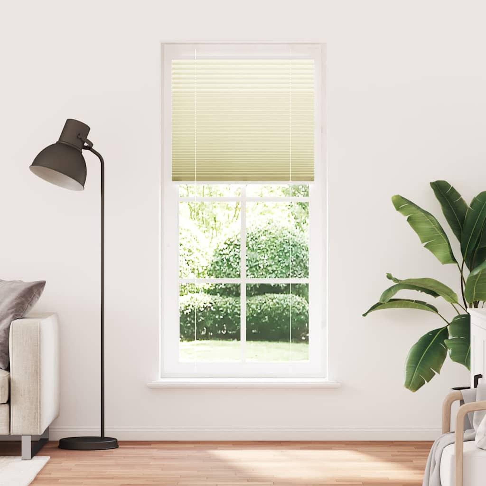 Voir la diapositive 2 : VIDAXL Store plisse creme 90x200 cm largeur du tissu 89,4 cm polyester