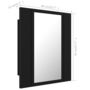 Voir la diapositive 6 : VIDAXL Armoire a miroir de salle de bain LED Noir 40x12x45cm Acrylique