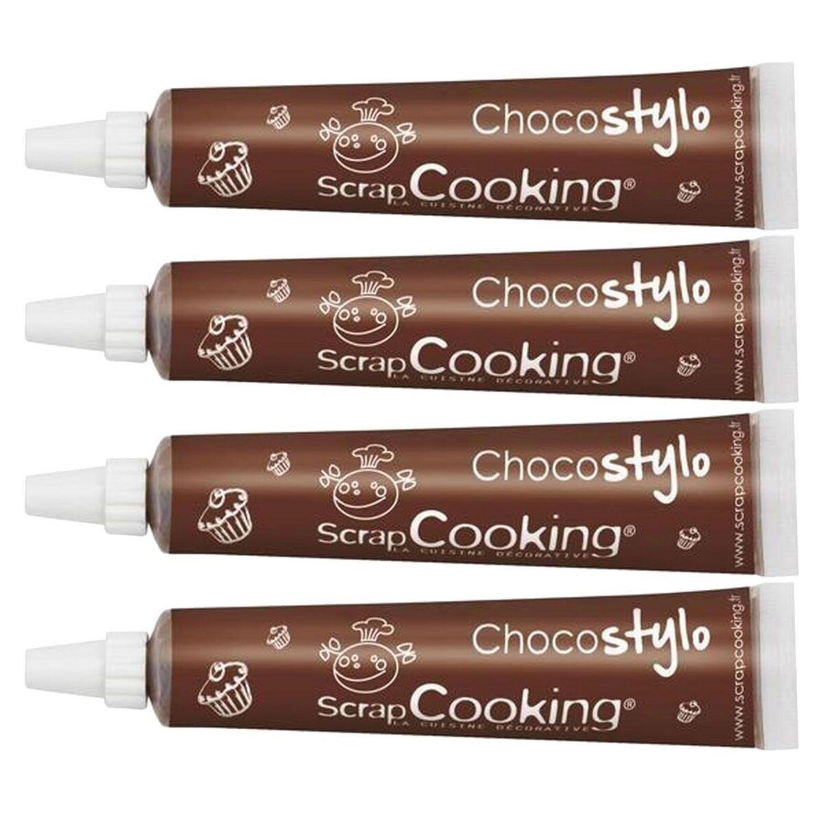SCRAPCOOKING 4 stylos chocolat
