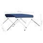 Voir la diapositive 6 : VIDAXL Auvent bimini a 2 arceaux Bleu marine 180x150x110 cm