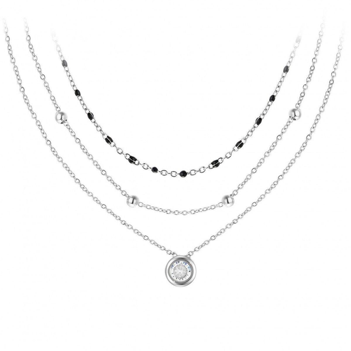 SC CRYSTAL Lot de 3 colliers par SC Crystal