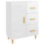 Voir la diapositive 2 : VIDAXL Buffet Blanc brillant 69,5x34x90 cm Bois d'ingenierie