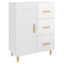 Voir la diapositive 2 : VIDAXL Buffet Blanc brillant 69,5x34x90 cm Bois d'ingenierie