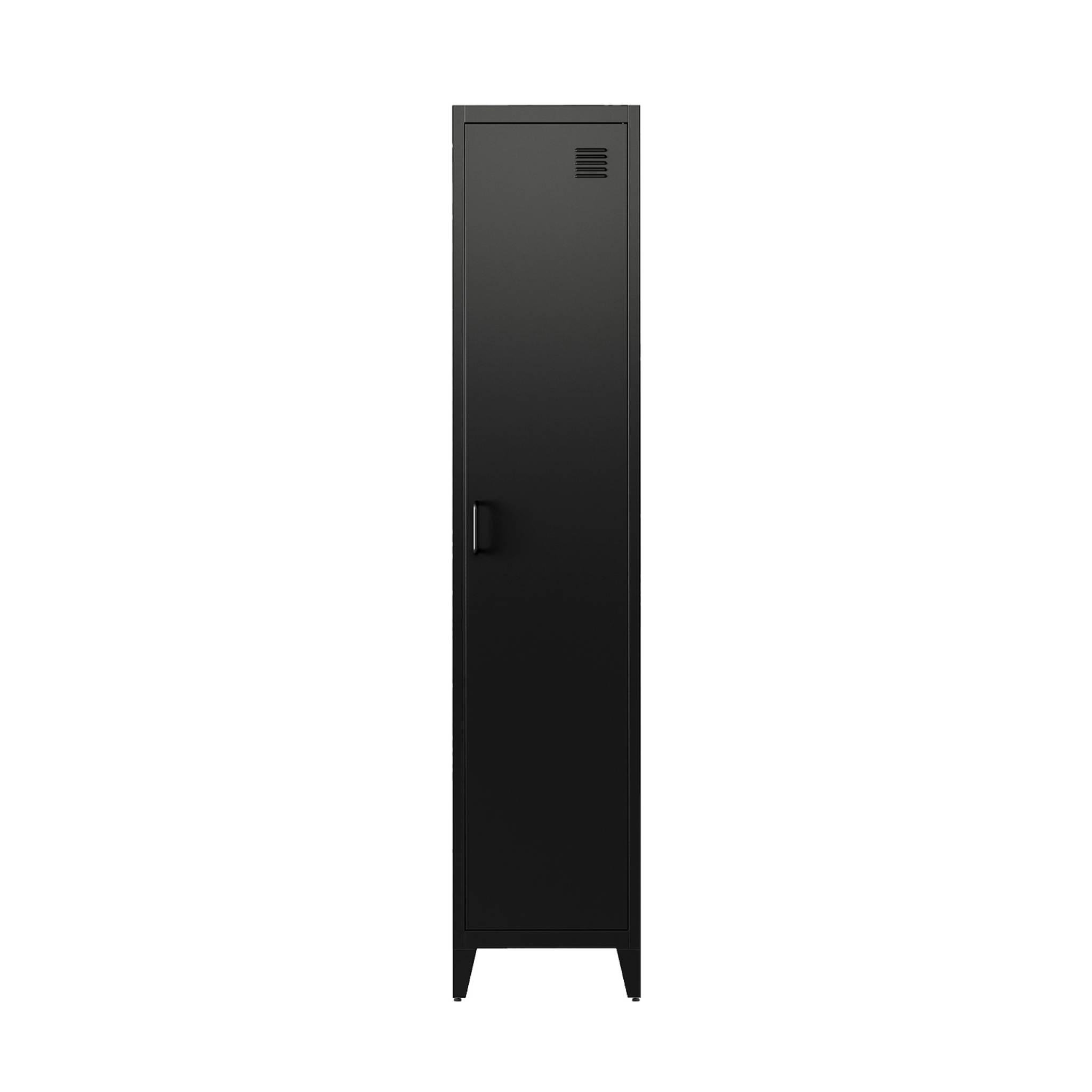 Voir la diapositive 5 : SWEEEK Armoire chambre industrielle métal, 4 espaces de rangement