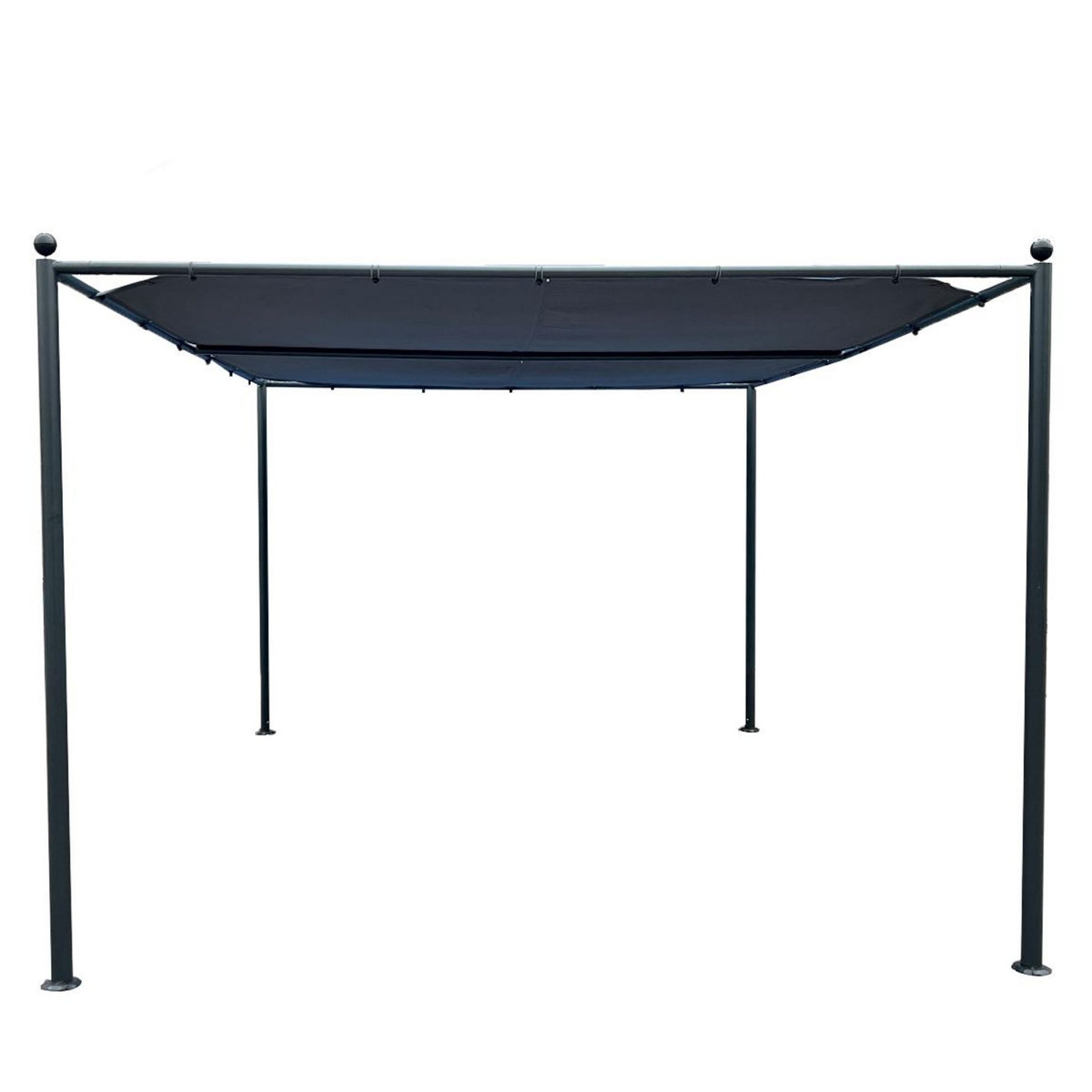 WERKAPRO Pergola avec toile d'ombrage 3 x 4m 180g/m2 WERKA PRO