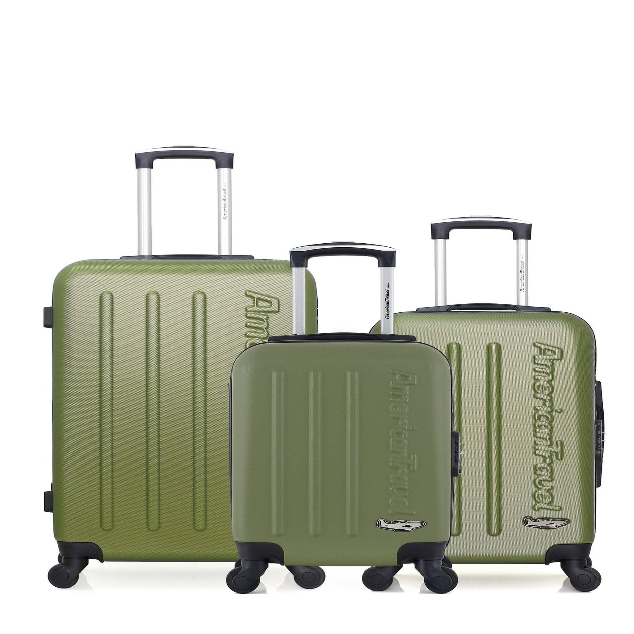AMERICAN TRAVEL American travel - lot de 3 - valise weekend, valise cabine et valise cabine xxs bronx