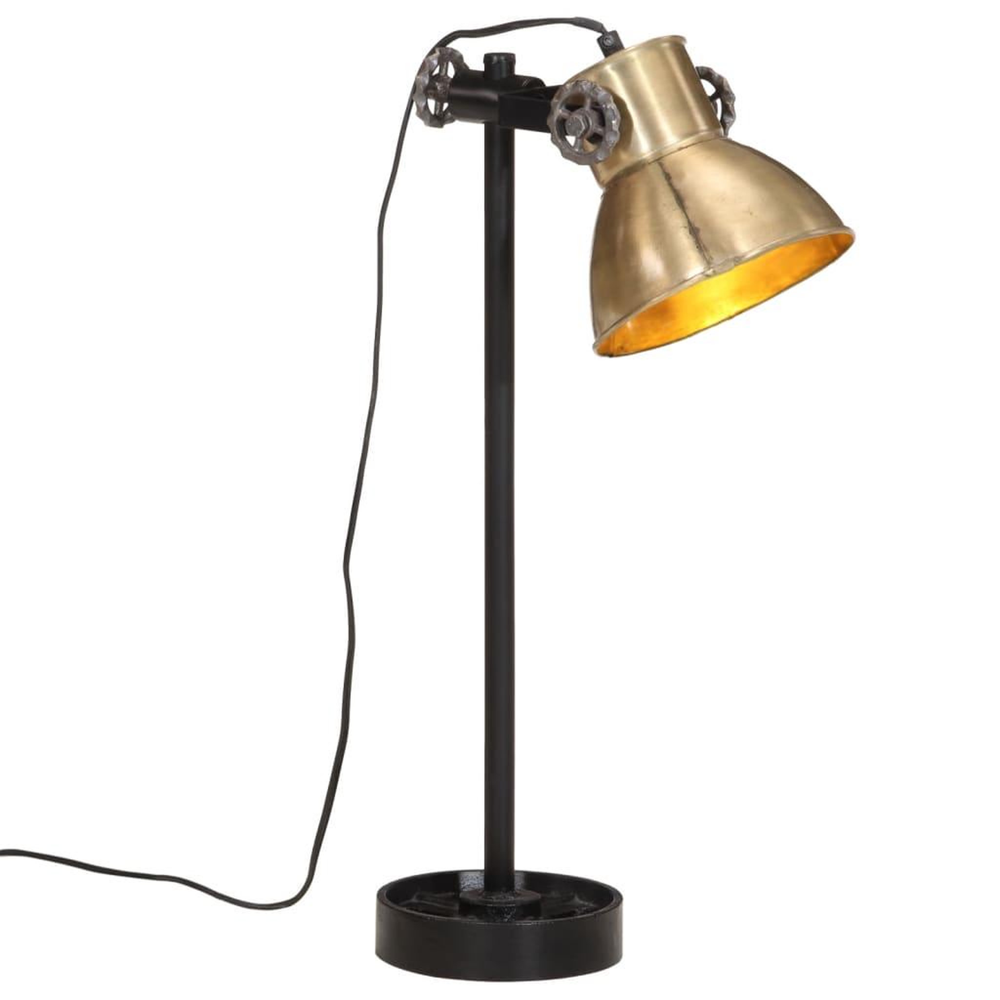 VIDAXL Lampe de bureau 25 W laiton antique 15x15x55 cm E27