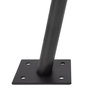 Voir la diapositive 3 : ID MARKET Lot de 2 mâts de fixation pour voile d'ombrage H.220 CM poteaux et bases acier