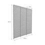 Voir la diapositive 5 : SWEEEK Lot de 3 persiennes 100cm pour pergola bioclimatique aluminium 3x3m V2 4x3m 6x3m Triomphe
