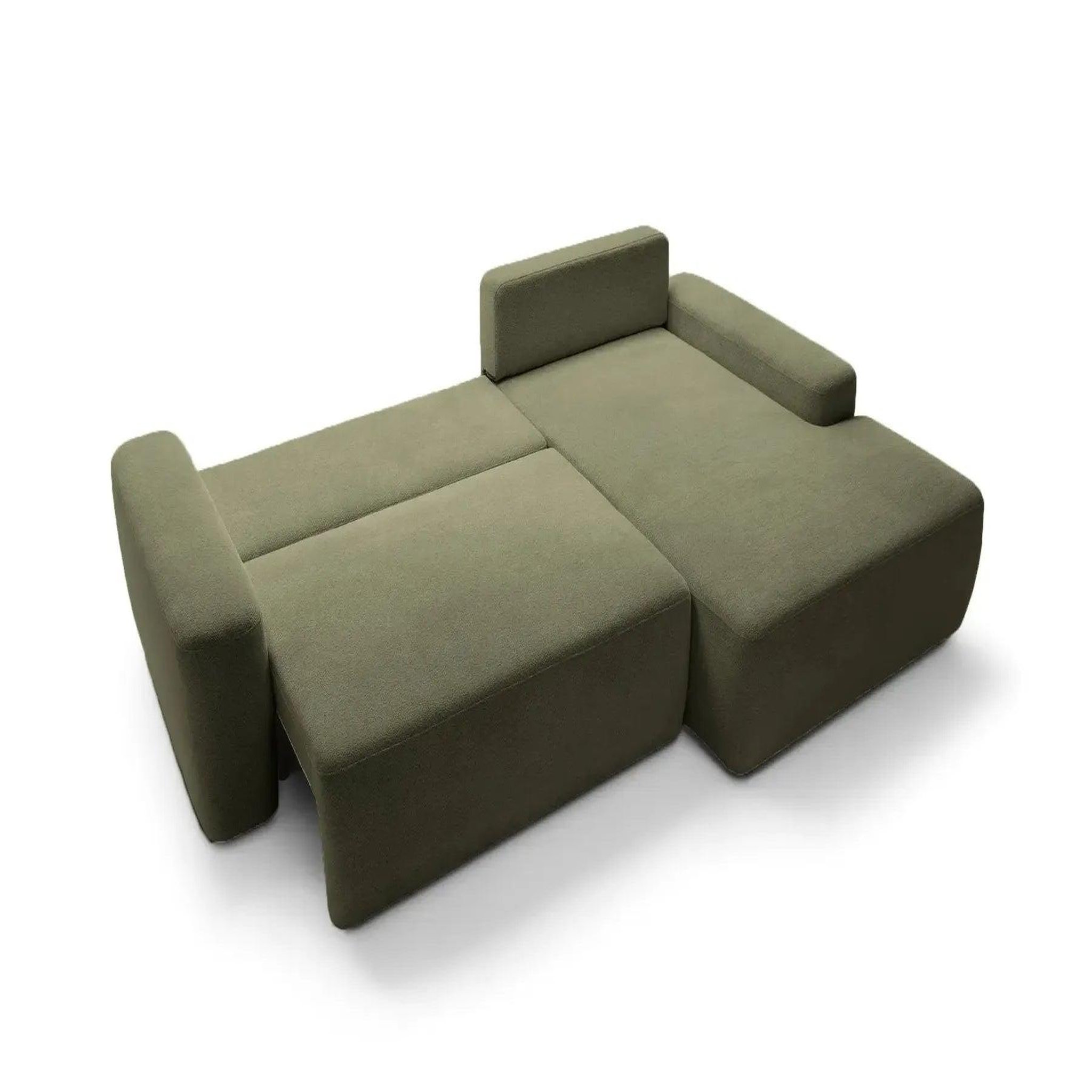 Voir la diapositive 6 : CASANOVA PARIS Ivy - canapé d'angle convertible tissu chiné
