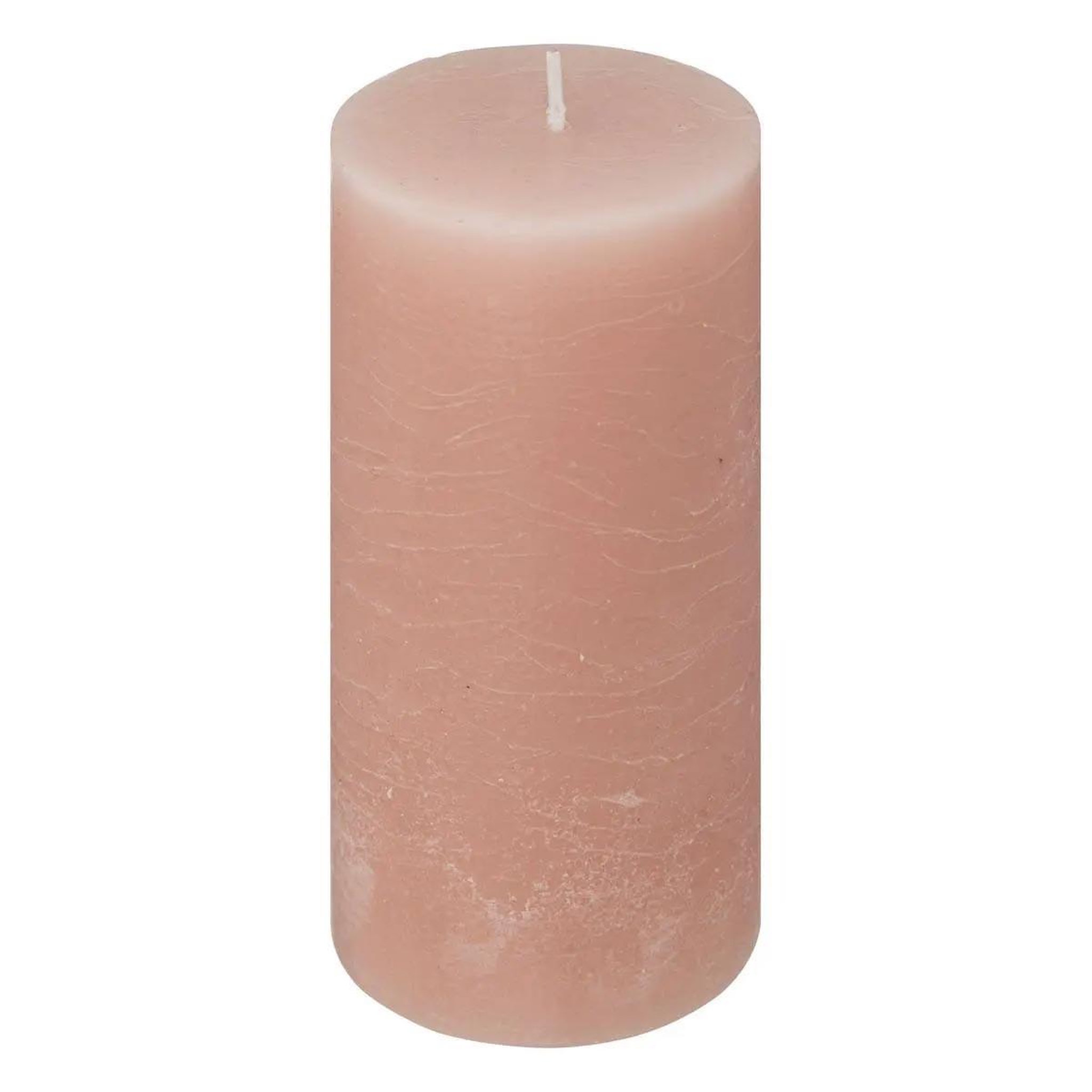 COMPTOIR DE LA BOUGIE Bougie cylindrique  rustic  14cm rose clair