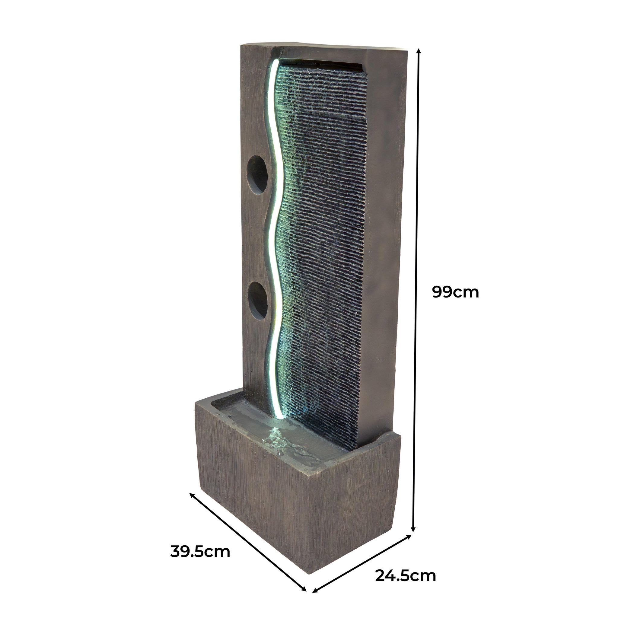 Voir la diapositive 5 : MONSTERSHOP Fontaine de jardin « harmony falls » avec éclairage led