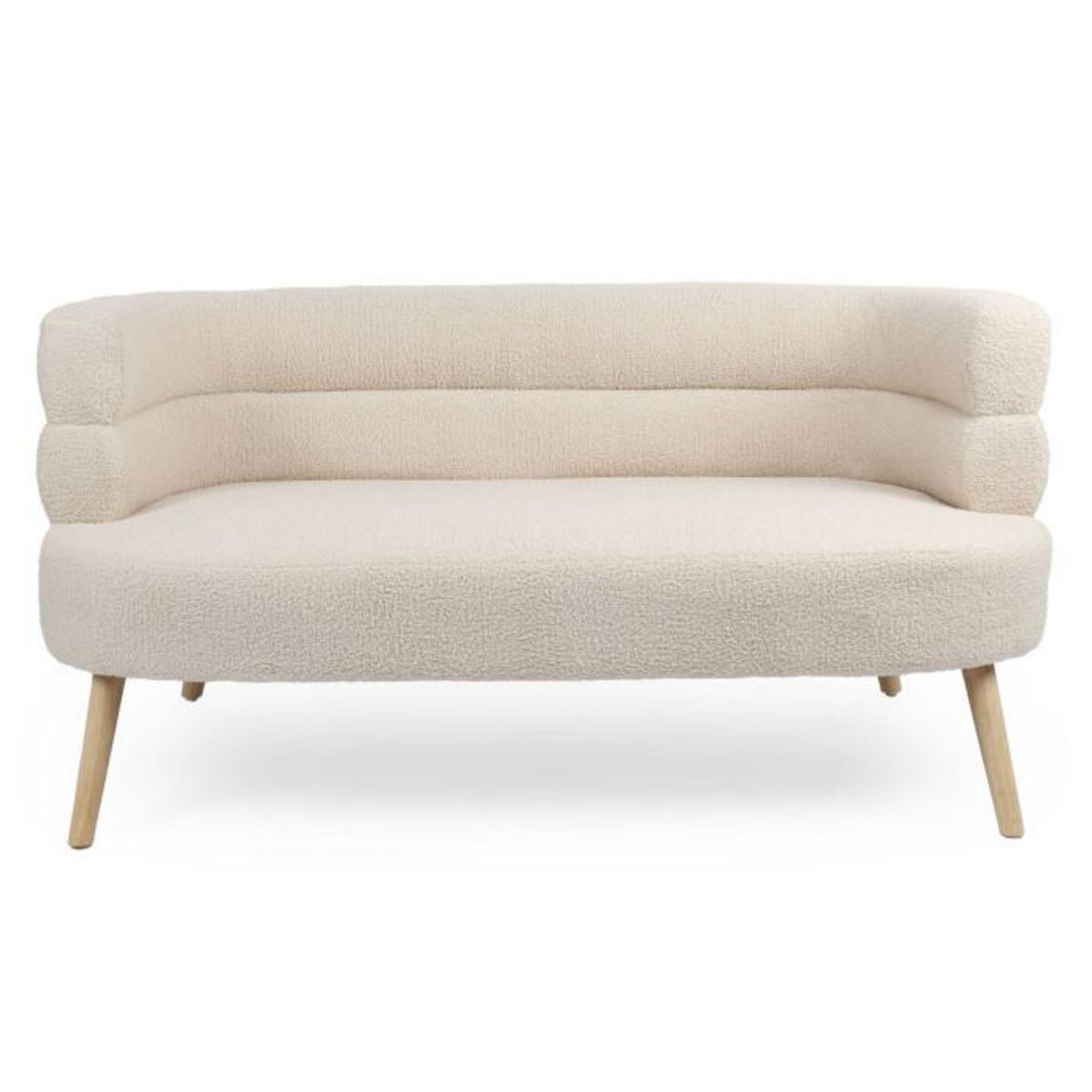 Paris Prix Canapé 2 Places Bouclette  Rondo  145cm Beige