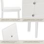 Voir la diapositive 4 : tectake Ensemble de chaises de salle à manger rembourré avec revêtement aspect cuir blanc Lot de 8