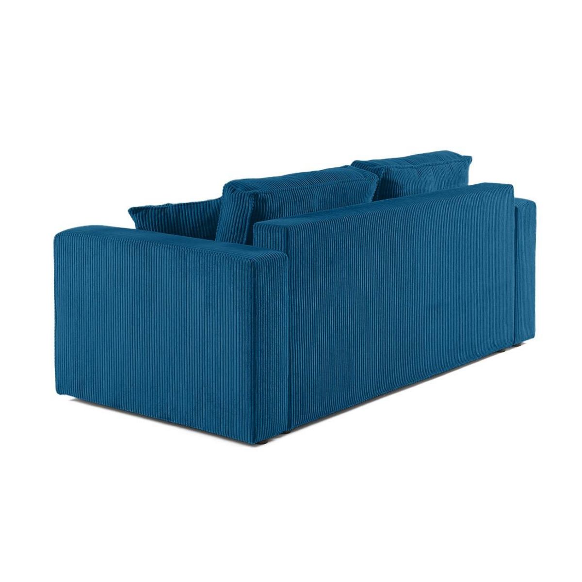 BEST MOBILIER Topaze - canapé droit 2 places - en velours côtelé