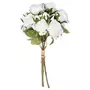 ATMOSPHERA Bouquet de Fleurs  14 Roses  40cm Blanc
