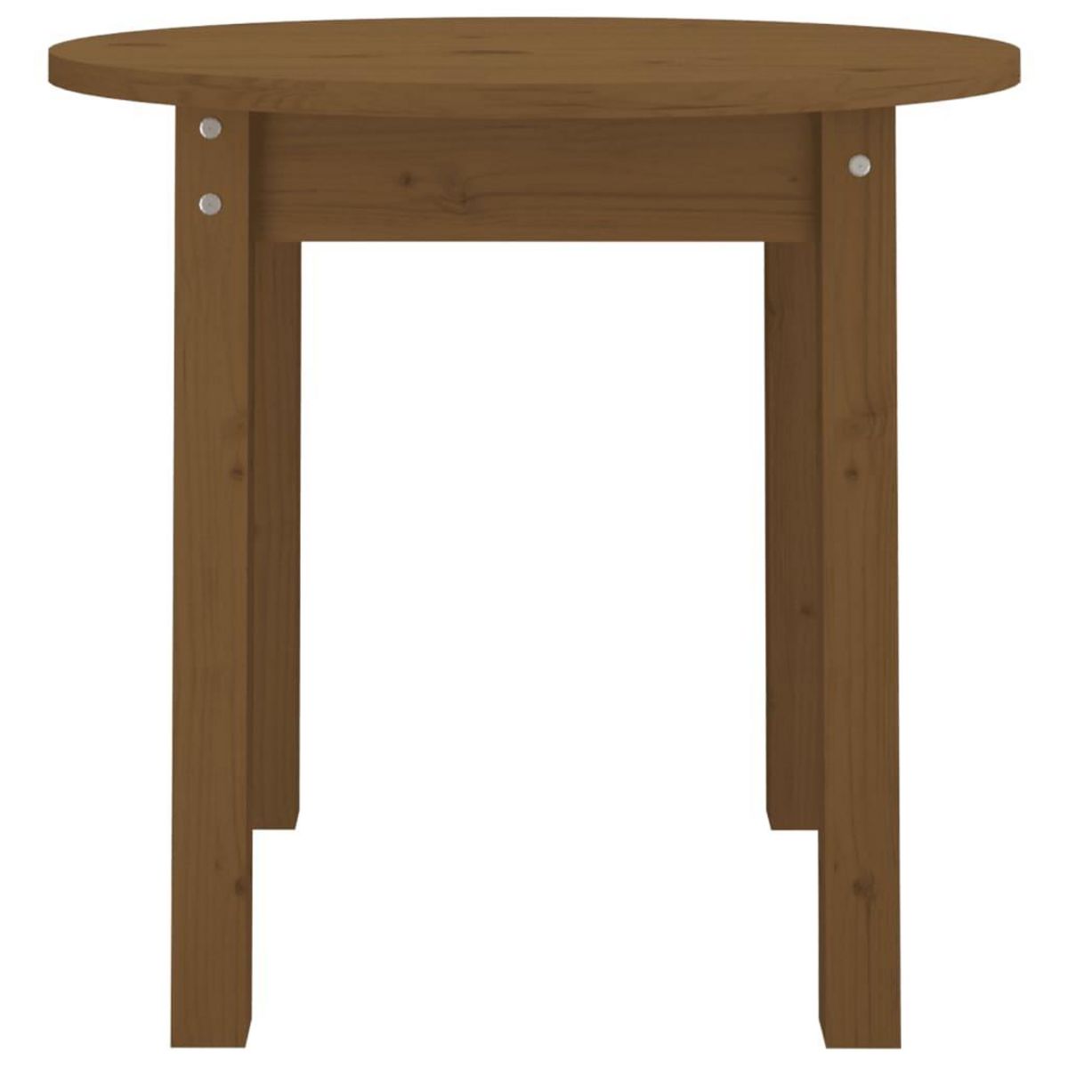 VIDAXL Table basse Marron miel Ø 45x40 cm Bois massif de pin