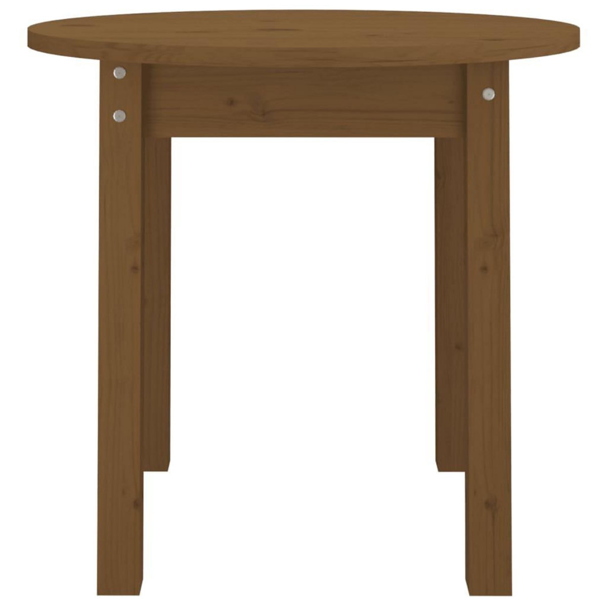 VIDAXL Table basse Marron miel Ø 45x40 cm Bois massif de pin