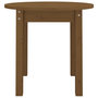 Voir la diapositive 5 : VIDAXL Table basse Marron miel Ø 45x40 cm Bois massif de pin