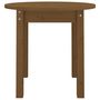 Voir la diapositive 5 : VIDAXL Table basse Marron miel Ø 45x40 cm Bois massif de pin