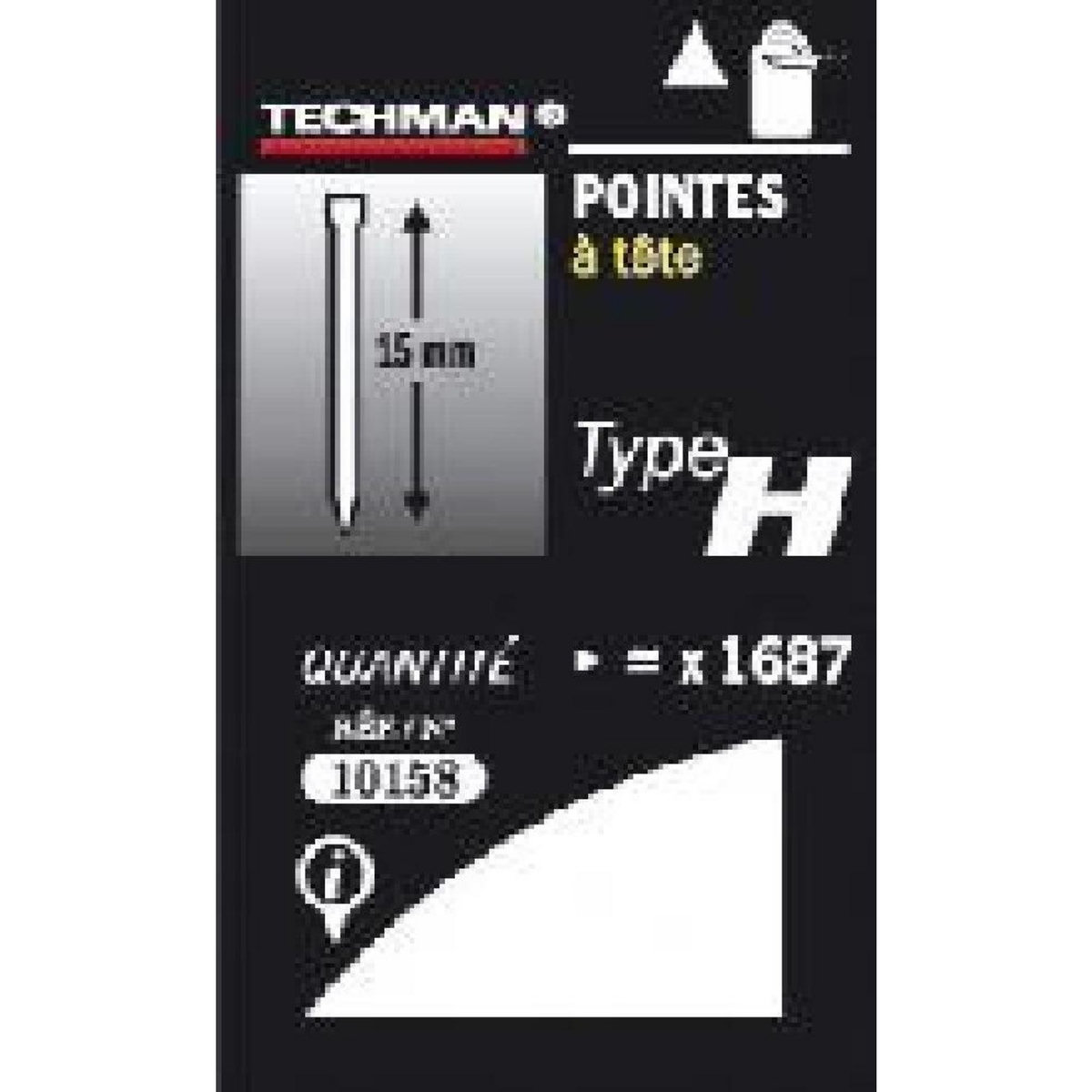 TECHMAN Pointes 19 mm - type H