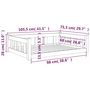 Voir la diapositive 6 : VIDAXL Lit pour chien blanc 105,5x75,5x28 cm bois de pin solide