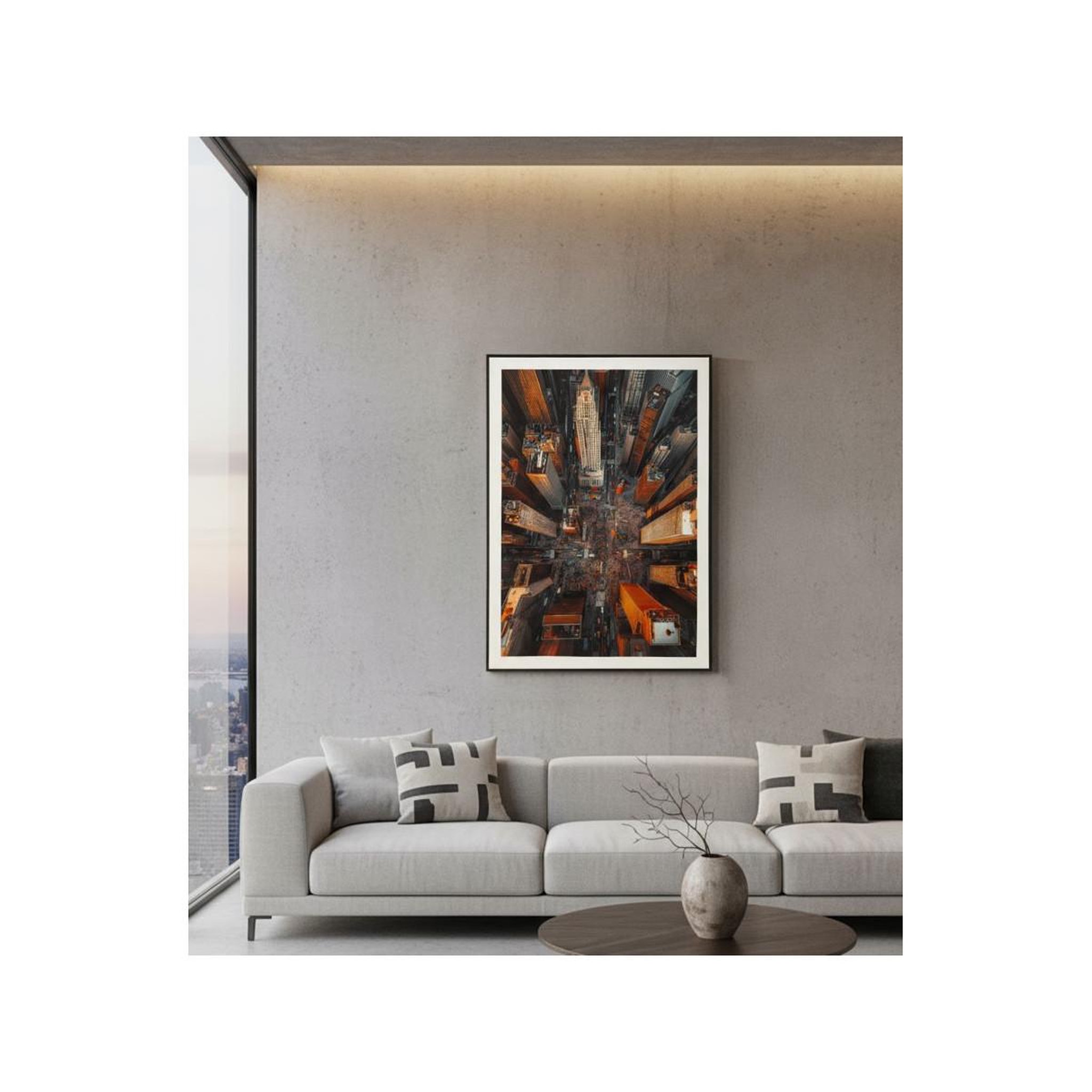 Voir la diapositive 5 : Paris Prix Tableau imprimé  new york ii  72x102cm multicolore