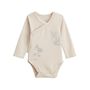 Voir la diapositive 5 : Petit Béguin Lot de 2 bodies bébé manches longues ouverture croisée Câlins