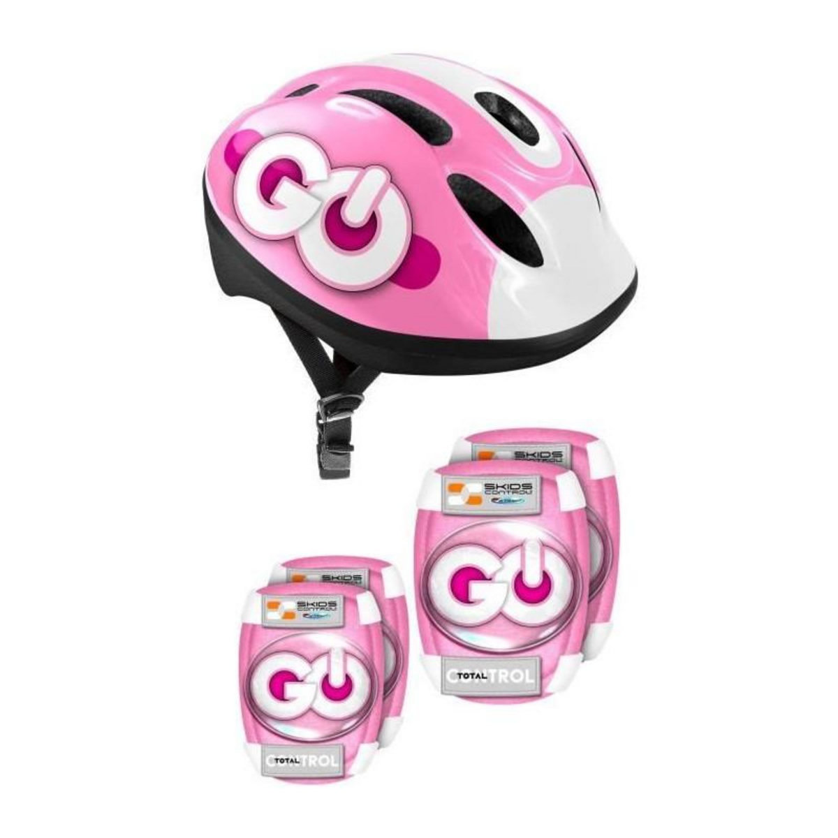 STAMP Protections roller - STAMP - SKIDS CONTROL - Casque / Coudieres / Genouilleres - Rose