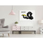 Voir la diapositive 2 : Paris Prix Tableau Imprimé  Banksy - Monkey with Banana Wide