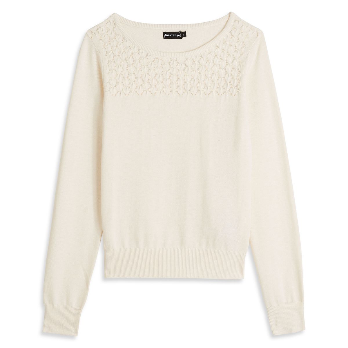 INEXTENSO Pull écru femme