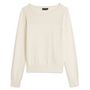 Voir la diapositive 3 : INEXTENSO Pull écru femme