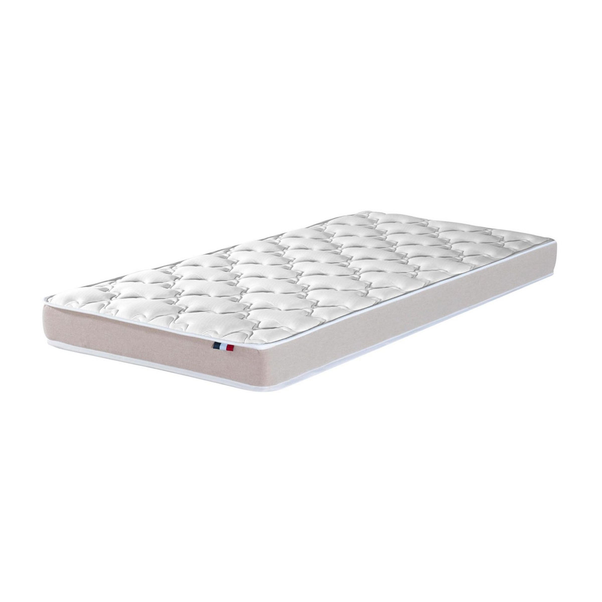 IDLITERIE Ensemble Matelas accueil Latex 3 zones INITIAL - Bi Confort Mousse & Latex + Sommier - Made in France