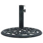 Voir la diapositive 1 : VIDAXL Socle de parasol Vert 9 kg 40 cm Fonte