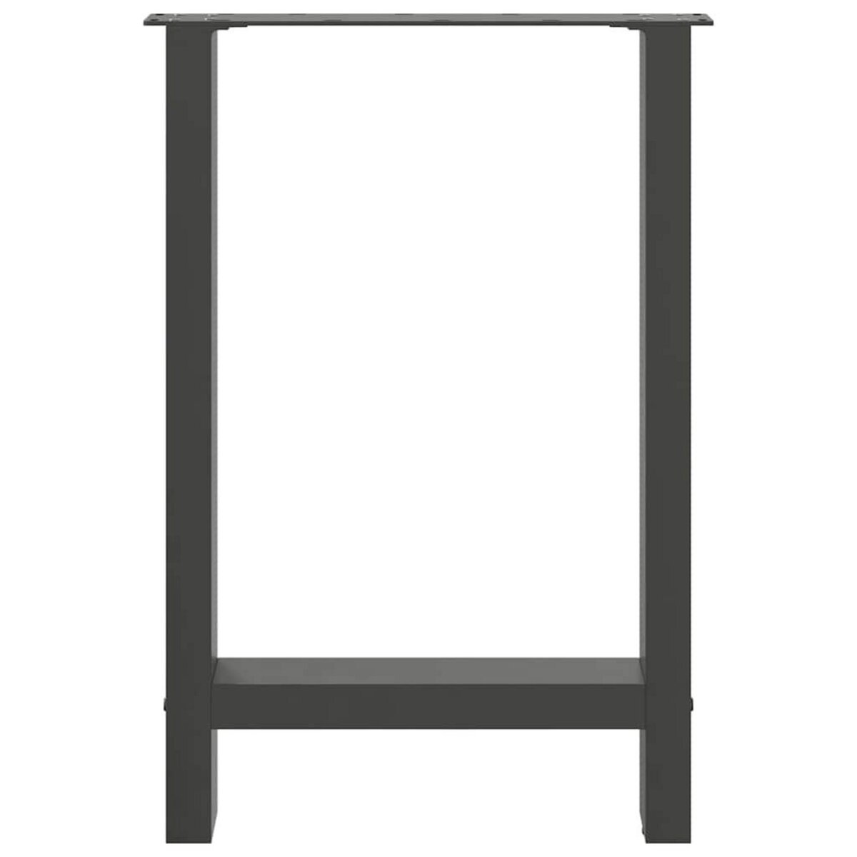 VIDAXL Pieds de table basse anthracite 2 pcs 60x(72-73) cm acier