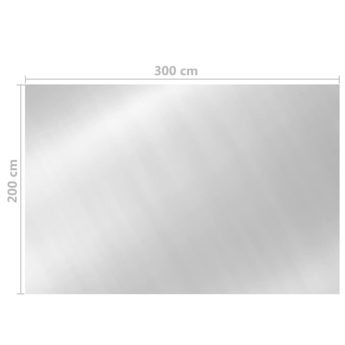 VIDAXL Couverture de piscine Argente 300x200 cm PE