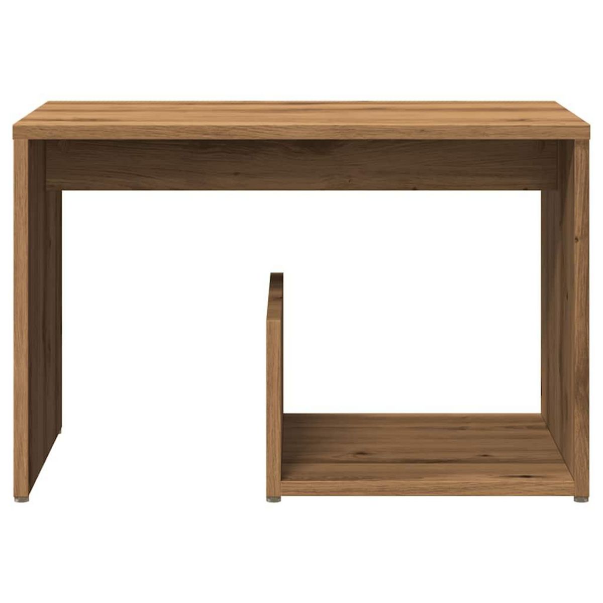 VIDAXL Table d'appoint chene artisanal 59x36x38 cm bois d'ingenierie