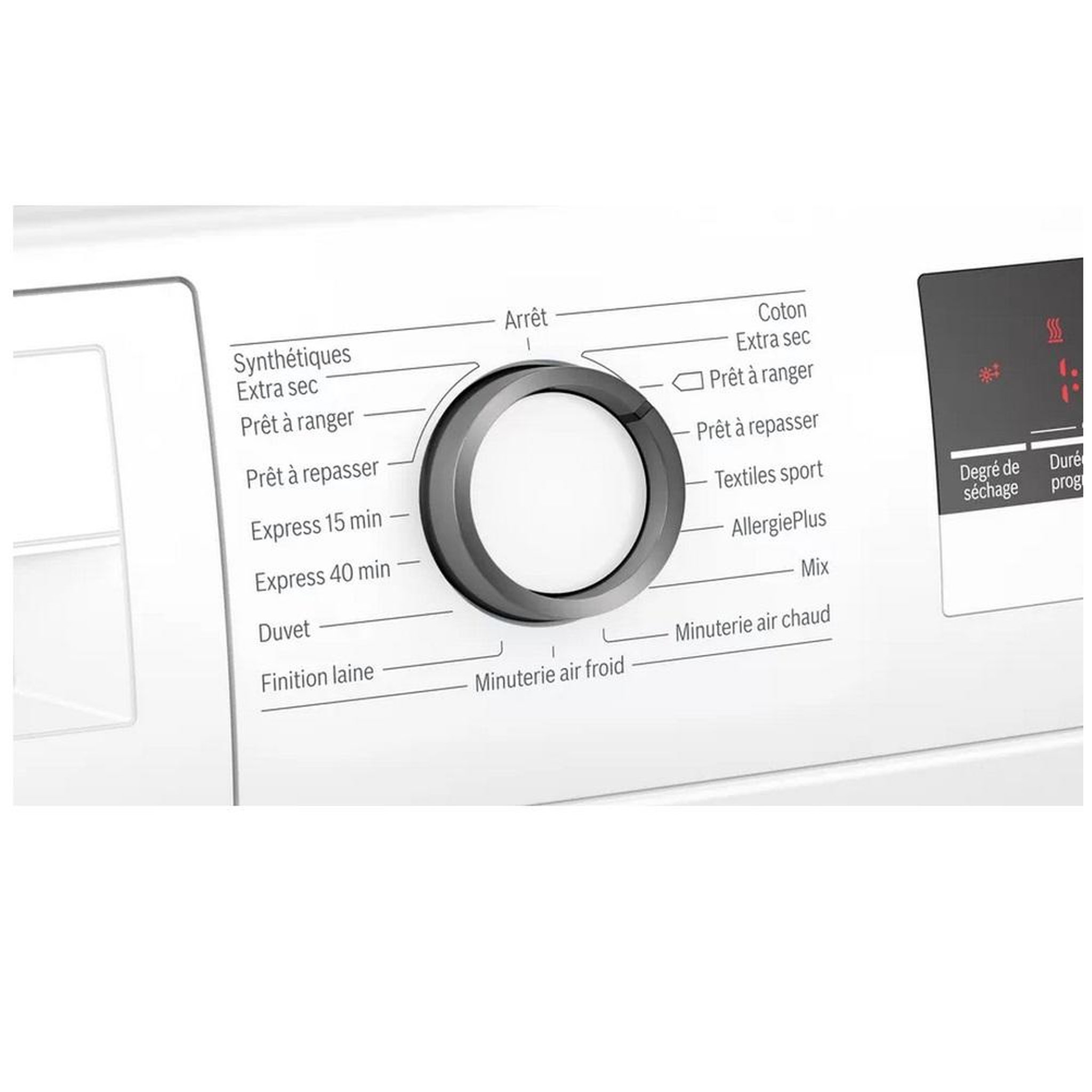 Voir la diapositive 3 : BOSCH Sèche-linge à condensation 60cm 7kg blanc - WTN85V08FR