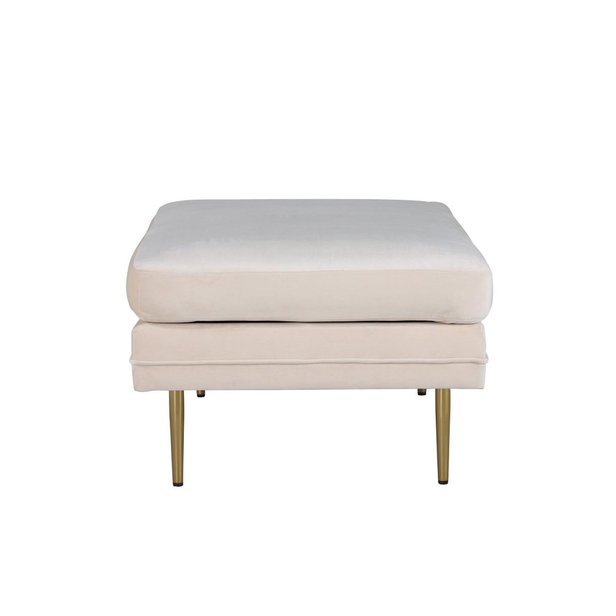 Voir la diapositive 3 : Paris Prix Pouf design en velours  boom  90cm blanc
