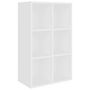 Voir la diapositive 2 : VIDAXL Bibliotheque/Buffet blanc 66x30x98 cm bois d'ingenierie