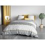 Voir la diapositive 1 : Les Ateliers du Linge Parure De Couette 3pcs 240x220cm 100% Coton 57 Fils/cm2-vega Gold