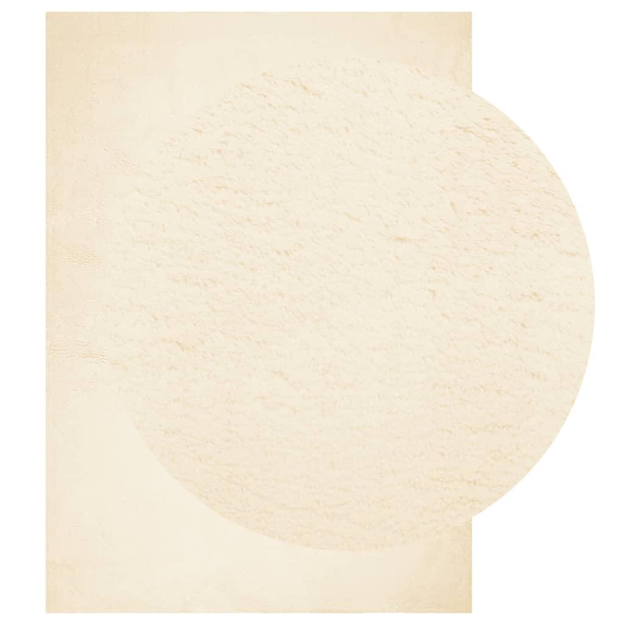 Voir la diapositive 3 : VIDAXL Tapis HUARTE a poils courts doux et lavable creme 120x170 cm