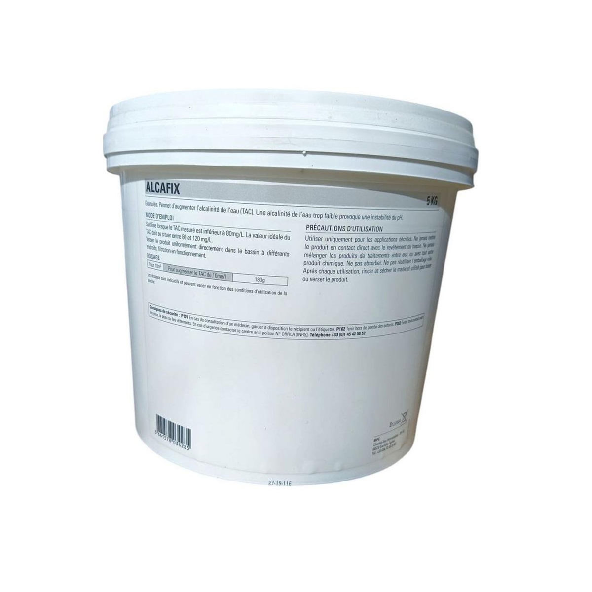 Nmp Augmentateur d'alcalinité en poudre 5kg - alcastop