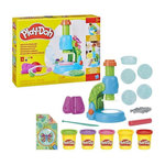 PLAYDOH Play-Doh Mon petit microscope, pâte a modeler, 9 accessoires et 5 couleurs, des 3 ans