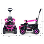 Voir la diapositive 2 : MILLY MALLY Quad électrique Star ATV Rose