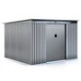 Voir la diapositive 1 : Habitat et Jardin Abri de jardin métal toit plat  Texas  - 6,29 m² - Gris