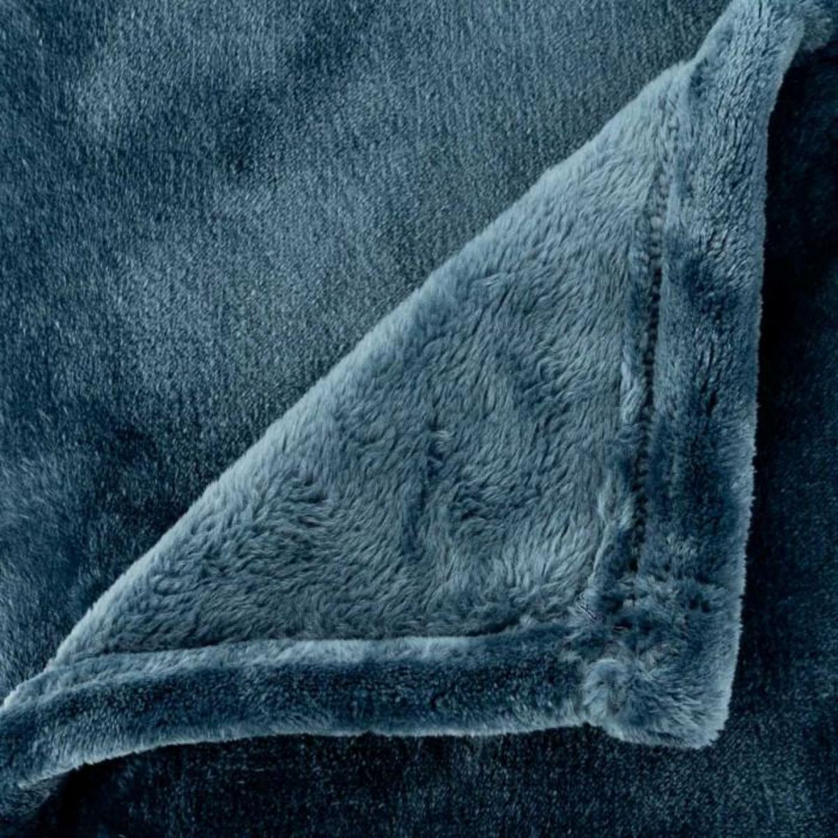 ATMOSPHERA Plaid en Flanelle  Cuddly  130x180cm Bleu Égéen