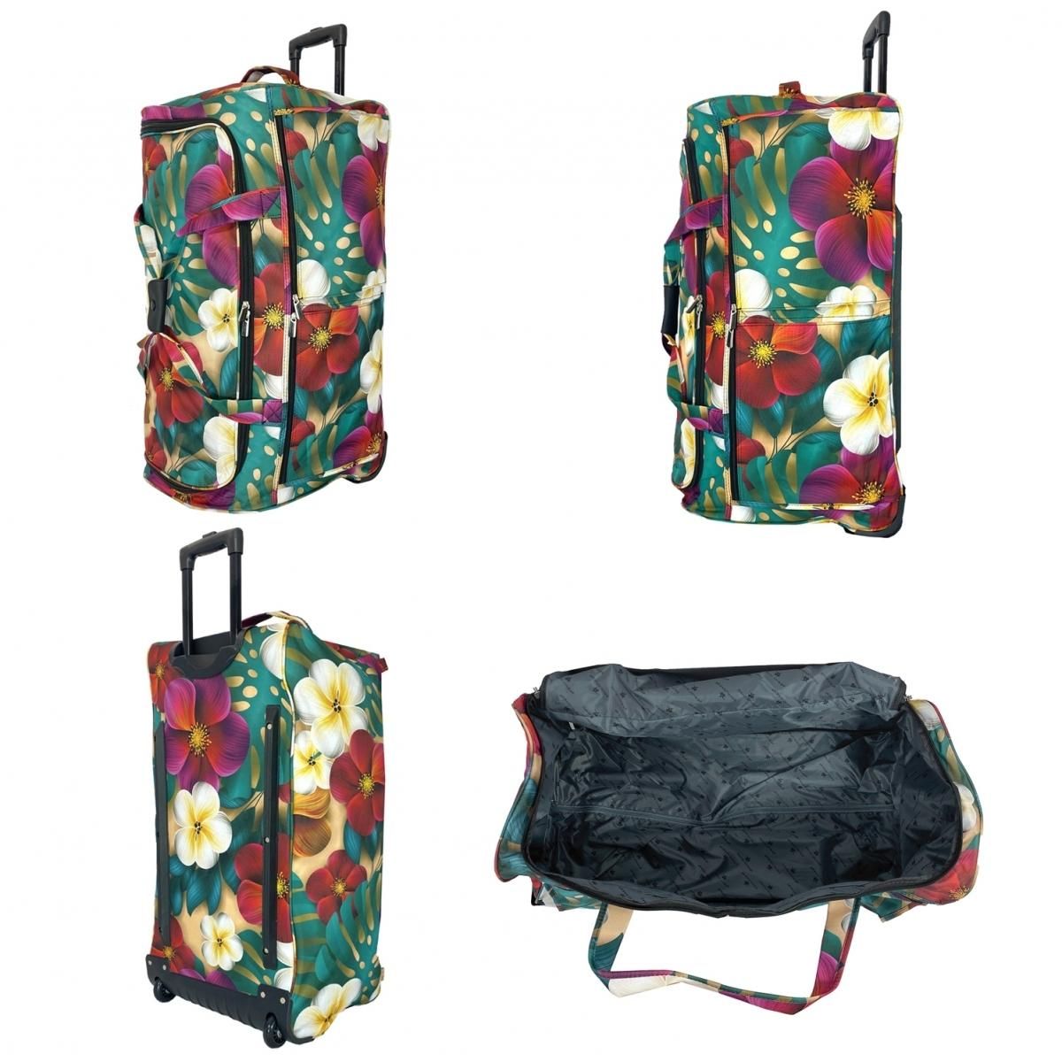 David Jones Sac de voyage avec roulettes 120L grand volume 76cm