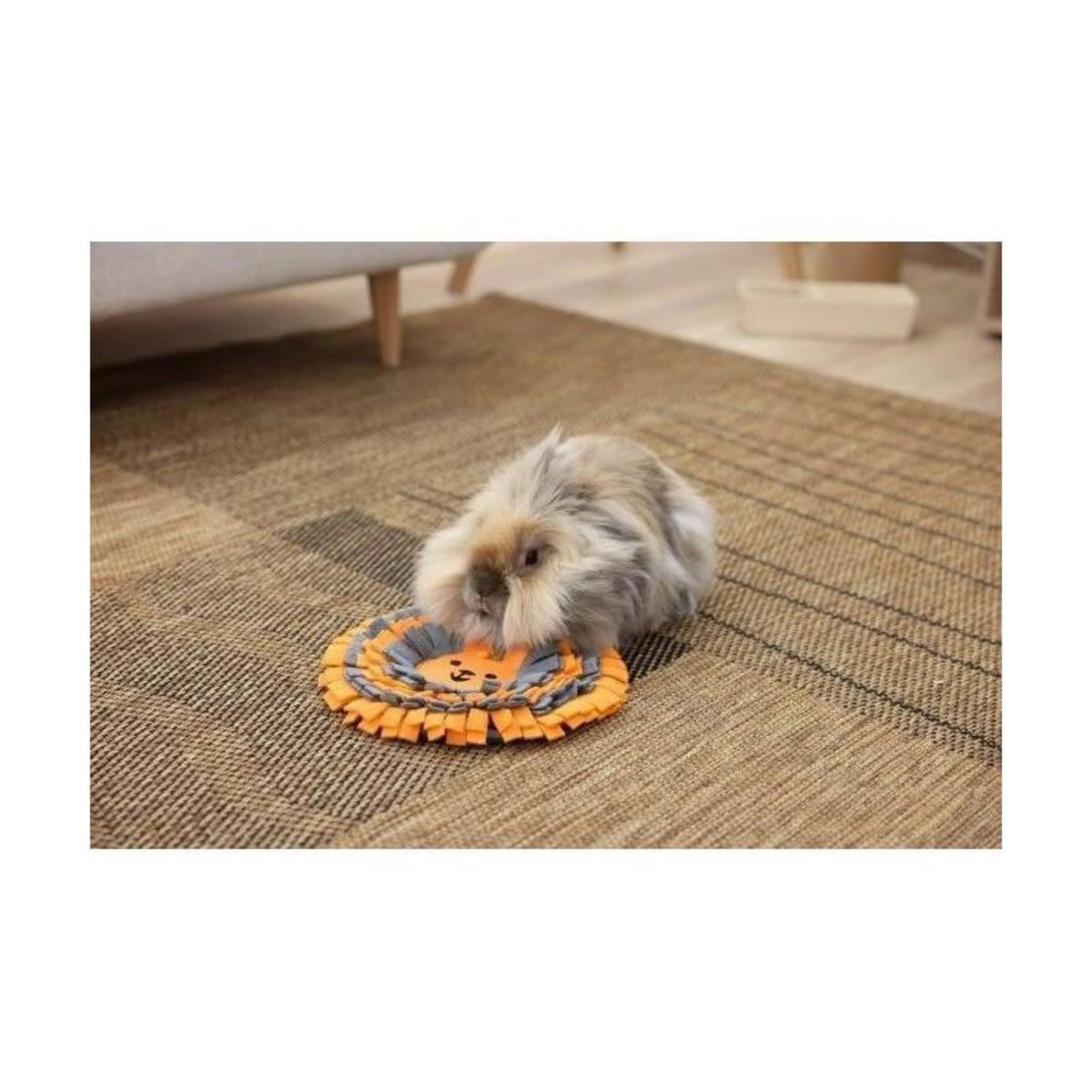 KERBL Tapis a renifler pour lapins - KERBL - Ø25 cm - Prise ludique - Antidérapant