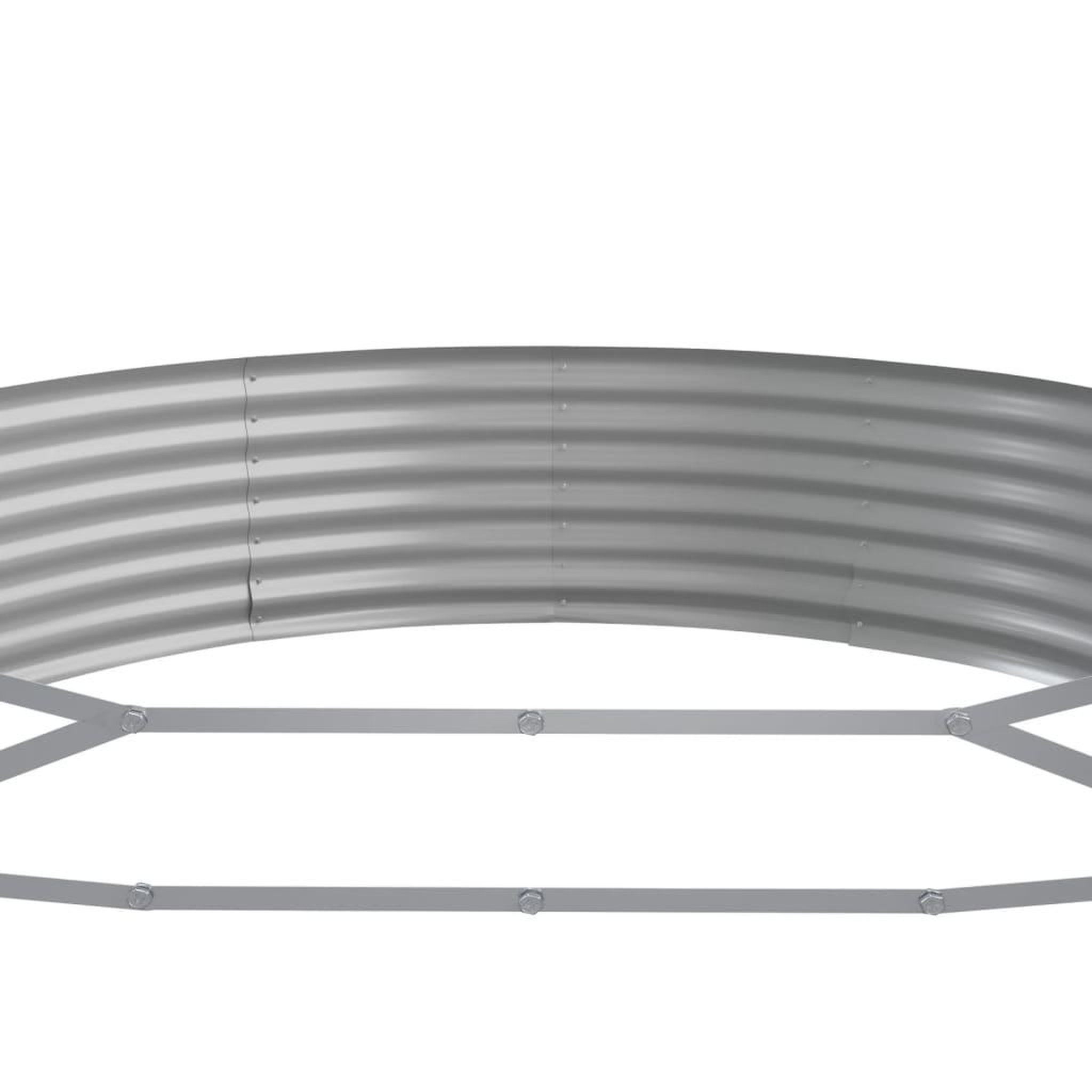 Voir la diapositive 5 : VIDAXL Lit sureleve de jardin Acier enduit de poudre Argente